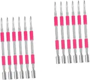 FOMIYES 2sets Essential Nail Tools Set Cuticle Pusher Trimmer and Scraper for Diy Manicure and 6pcs*2