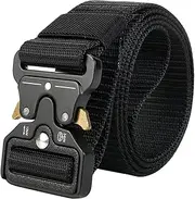 Nylon Work Belts For Men - Heavy Duty Nylon Outdoor Work Belt,Training Equipment With Metal Buckle, Workwear Supplies, Adjustable Waistband For Outdoor