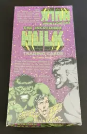 The Incredible Hulk Full Trading Card Box Comic Images 1991 VINTAGE!