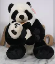 Wild Republic 14" Mom & 6" Baby Panda Plush Toy New