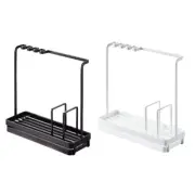 Kitchen Utensil Towel Rack Bar Hanging Holder Sponge Drain Rack Shelf Storage