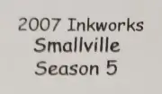2007 Inkworks Smallville Season 5 SM5-1 Clark