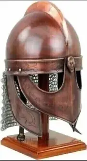 Viking Chainmail Medieval Crusader Knight Armor Helmet Greek Roman Sca larp