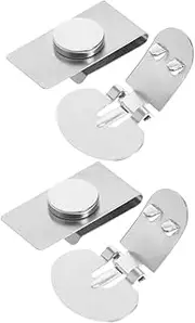 [FOMIYES] 2 Pairs Invisible Magnetic Tie Clips Stainless Steel Tie Holders for Effortless Magnetic Fastening Discreet and Professional Appearance