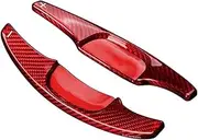 Yurefax Carbon Fiber, for Mazda, 3 2020 2021 Car Steering Wheel Extension Shift Paddle Shifter Car Paddle Shifter(Red)