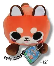 Pet Simulator HUGE Red Panda Plush w Exclusive DLC Code NEW Roblox