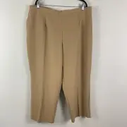 Alfred Dunner Marrakech Short Pant Size 22W Pecan Tan Pull On
