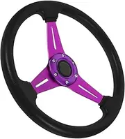 Aluminum Alloy Race Steering Wheel for Golf Carts and Atvs Ergonomic Design for Enhanced Control and Comfortable Driving Experience Quick Installation and