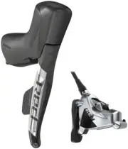 SRAM RED eTap AXS HRD Shift/Brake Lever & Hydraulic Disc, Right/Rear, Flat Mount