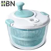 HBN Salad Spinner, 4.8 Quart Large Capacity Multi-Use Lettuce & Fruit Washer