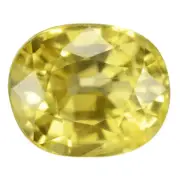 1.09 Ct. Awesome Oval Shape Lemon Yellow Sapphire Natural WITH GLC CERTIFY