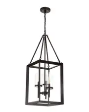 JONATHAN Y Designs 3-Light Anna Bronze Pendant
