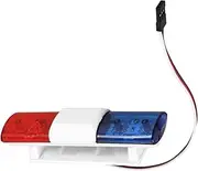 KONTONTY Simulation Police Car Roof Lights Multi Function Flashing LED Lamp for Scale Cars Easy Installation Strobe Effect Design for Vehicles