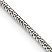 22 Inch Sterling Silver 1.5mm Round Snake Chain
