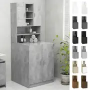 Washing Machine Cabinet Cupboard Shelf Storage Furniture Multi Colours vidaXL
