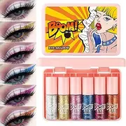 Liquid Eyeshadow, Waterproof Glitter Eye Makeup | High-Pigment Smudge-Proof Sparkly Eye Shadow Beauty Supplies for Daily Festival Cosplay Photoshoot