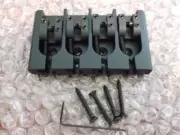 NEW Hipshot 4-String A-Style Aluminum Bass Bridge - BLACK, CHOOSE YOUR SPACING!