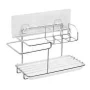 I-Hook Kitchen/Bathroom Wall Mounted Organiser 24cm Stainless Steel Sink Caddy