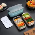 Tableware Microwave Heating Lunch Box Wheat Straw Food Storage Container