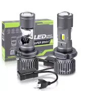 H4 9003 Mini Bi-LED Projector Lens 50000LM Hi-Lo Beam Headlight Kit Retrofit LHD (for: Mini)