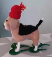 2024 Wondershop Target Felt Wool BEAGLE DOG w/SNOWSHOES Christmas Ornament NEW