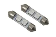36mm SMF2 LED Bulb Red Pair Diode Dynamics (for: Volkswagen)