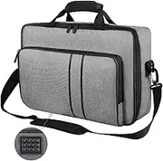 Carrying Case for PS5, Portable Carry Case Bag for Playstation 5, Protective Travel Storage Bag Compatible for PS5 Disc & Digital Edition Console, Controllers, Game Cards & Accessories, Grey