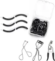 Eyelash Curler Refill Pads Compatible with Shiseido,Eyelash Curler Refill,Silicone Lash Curler Refill Pads Compatible with Revlon Elf Shu uemura,24PCS (Black)