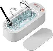 [LOYOBOHO] Ultrasonic Jewelry Cleaner, 4500Hz Portable Ultrasonic Cleaner with 3 Modes, 400ml Stainless Steel Tank Ultrasonic Cleaner for Glasses, Ring, Watch Band, Retainer, Dentures, Coin, Necklace