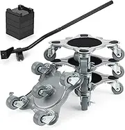 Furniture Dolly & 4 Pcs Furniture Mover with Wheels Set, 5 Rubber Wheels 2 Brake with Mute 360° Rotatable, 600 KG Capacity, for Moving Heavy Furniture Lifter, Sofa, Cabinet,Pool Table,Bed etc