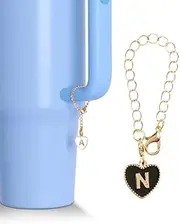 [Generic] Charm Accessories for Stanley Cup, Name ID Letter Handle Charm for Stanley Cup 30&42 Oz Tumbler, Initial Identification Charms Letter Charm Accessories for Stanley Tumbler