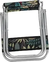Cabilock 90Kg Foldable Camping Stool Portable Outdoor Chair with Backrest Lightweight and Ergonomic Design Supports Up for BBQ Fishing and Leisure Activities