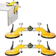 Mfancy 2 Pack Seamless Stone Seam Setter,Adjustable Suction Cup Seam Tool for Countertop Joining&Leveling, Professional Seamless Stone & Tile Installation Tool for Granite, Marble&Quartz