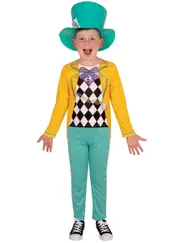 Disney Mad Hatter Boys Alice In Wonderland Costume
