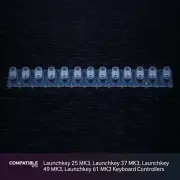 Novation Rubber Key Contact Strip for Launchkey [MK3] 25, 37, 49, 61 Controllers