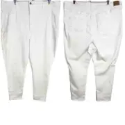 American Eagle Curvy Super Hi-Rise Jegging Next Level Stretch White 24 Plus 37W