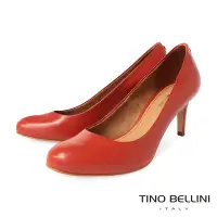 在飛比找Yahoo奇摩購物中心優惠-Tino Bellini 巴西進口經典素面圓頭牛皮7CM跟鞋