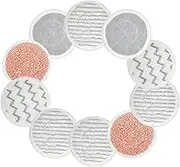 10-Pack S7000 Replacement Steam Mop Pads,Compatible with Shark S7001 S7000AMZ,S7000 S7001TGT S7201 S7005 S7020 Series Steam Mop Pads,Steam & Scrub All-in-One Scrubbing Mop Pads