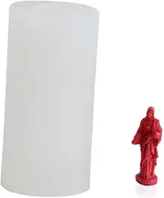 Manual Soap Mold Birthday Decor Plaster Statues Candle Molds for Candle Making Large Craft Candle Molds Christmas Nativity Candle Making Mold Fondant Candles White Silica Gel