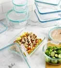 Glass Food Storage Set, 18-piece, Airtight, Leak-Proof, Snapware Pyrex
