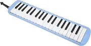 37 Keys Melodica Instrument, Soprano Melodica Air Piano Keyboard Wind Musical Instrument with Blowpipe, Mouthpiece, Carrying Bag and Wipe Cloth, for Beginner (Blue)