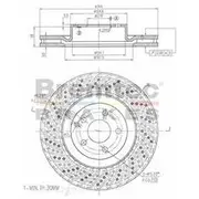 Bremtec Euro-Line GeoZinc Coated Brake Rotor - BDR40019EL