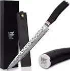 YOUSUNLONG Carving Knife 10 Inch Slicer Knife Japanese Damascus Steel Natural Eb