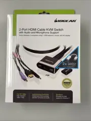 IOGear 2-Ports HD and DisplayPort Cable KVM Kit With Audio GCS62HDPKIT