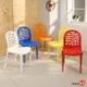 椅子/工作椅/休閒椅/書桌椅 創意鏤空塑膠餐椅北歐風 J011【LOGIS邏爵】【 J011】