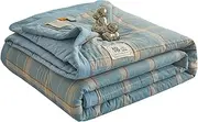 Microfibre Duvet Single Double King Size Bed - Summer Quilt, Cool Summer Blanket, Lightweight and Machine Washable at Home(Color 9,150x200cm/59x78in)