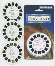 Historic ENGLAND View-Master 3 TEST Reels and Copy of Cover