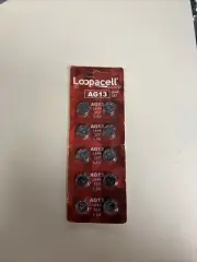 AG13 LR44 L1154 357 76A A76 Button Cell Battery 10 Pack