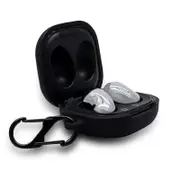 For Samsung Galaxy Buds Live / Galaxy Buds Pro Case, Anti-fall Silicone Storage Box, Hook, Black