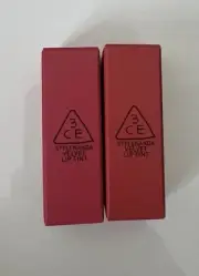 NIB Stylenanda 3CE 3 Concept Eyes Velvet Lip Tints: Drizzle Love & Think Again